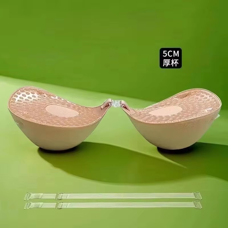 Push Up Bra Padded - 5cm 두께의 통기성 접착식 브라, 실리콘