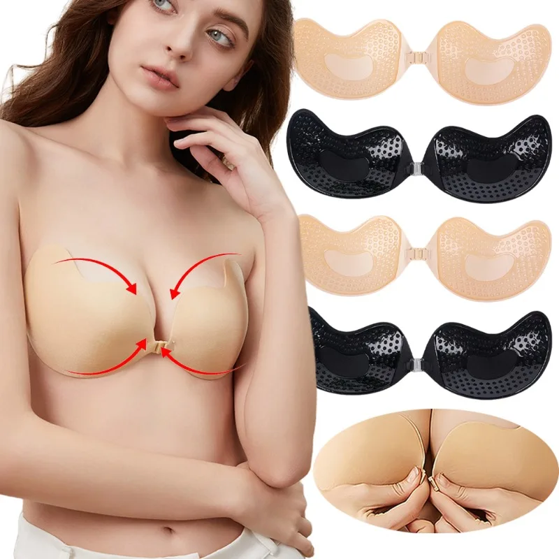 1/2Pc 보이지 않는 푸시 업 브래지어 여름 여성 소 - Strapless Bra Backless 리뷰 및 가격