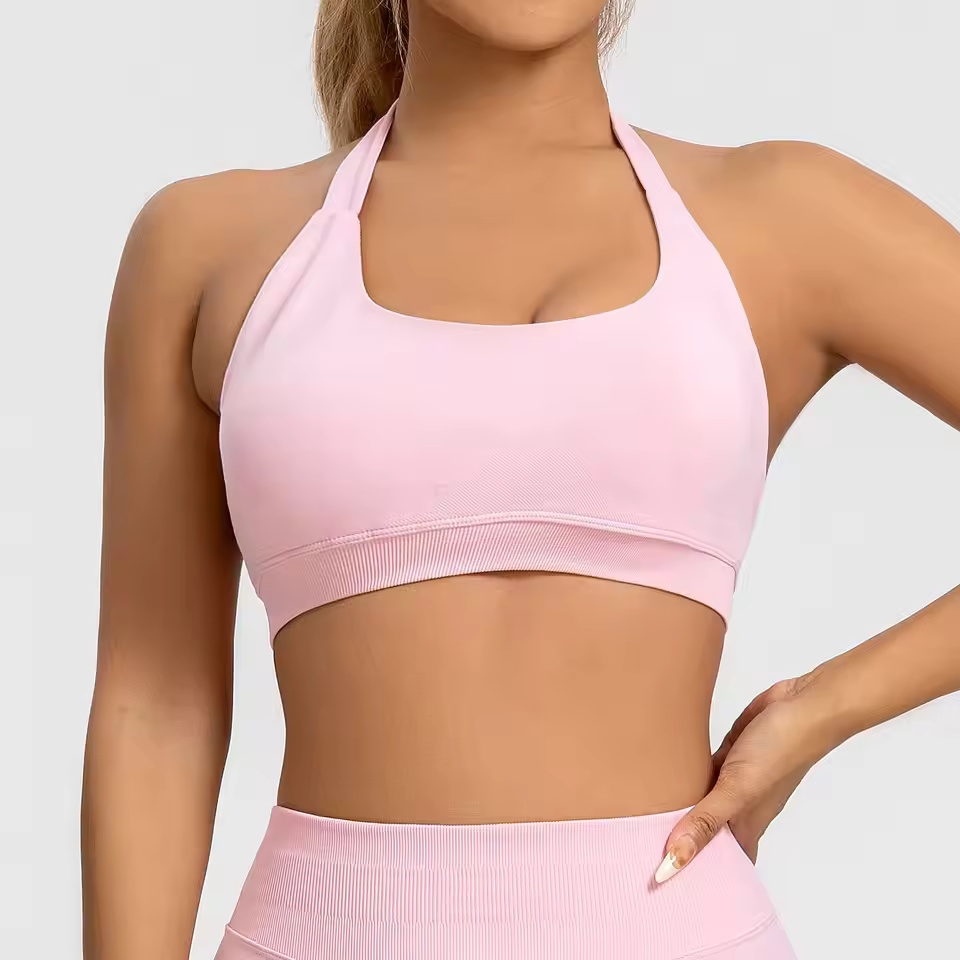 스포츠 브라 여성용 심리스 홀터탑 하이 서포트 푸쉬업  - Sports Bra High Impact 리뷰 및 가격