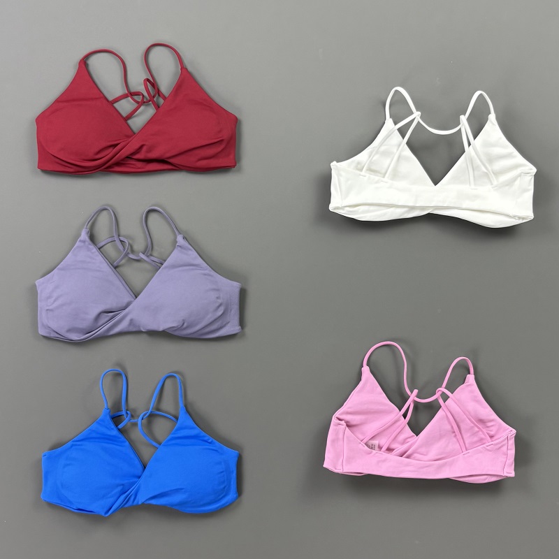 비전 여성 스포츠 브라 V넥 트위스트 프론트 얇은 스트 - Sports Bra High Impact 리뷰 및 가격