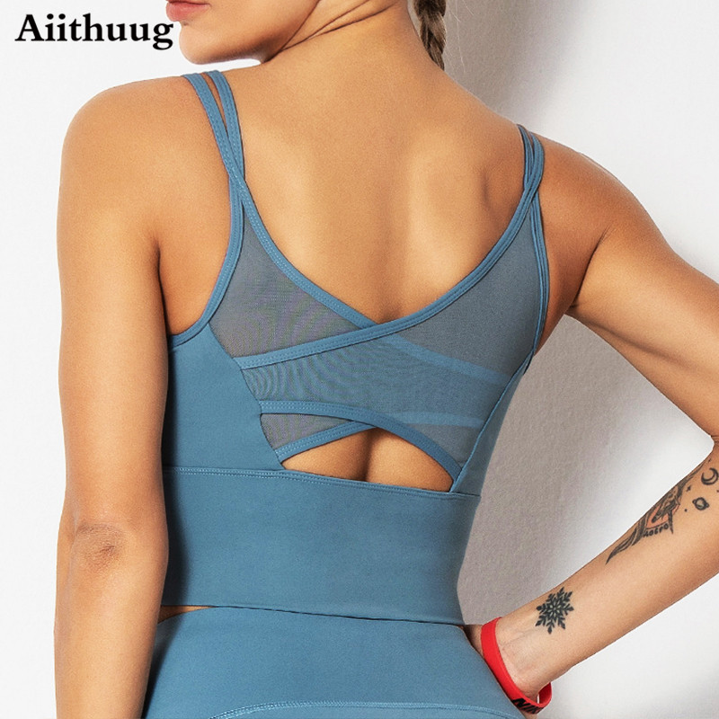 Aiithuug 요가 브래지어 피트니스 셔츠 러닝 탑  - Sports Bra High Impact 리뷰 및 가격