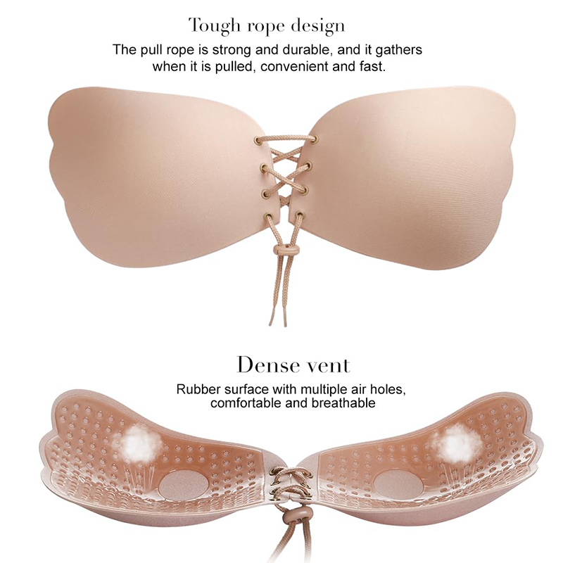 1/2 쌍 여성 여름 백리스 스트랩리스 브라 푸쉬업 접 - Strapless Bra Backless 리뷰 및 가격