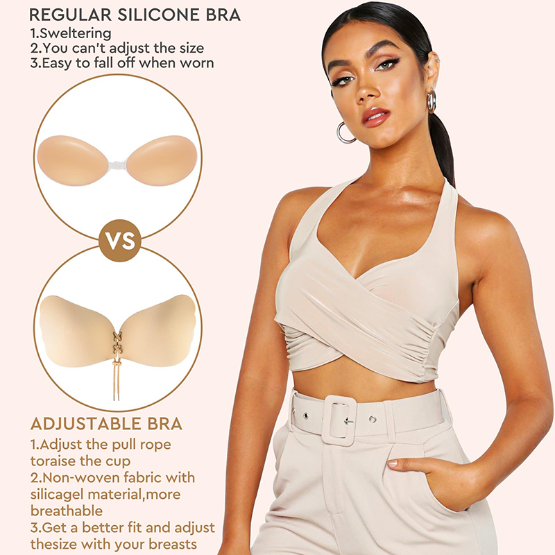 1/2 쌍 여성 여름 백리스 스트랩리스 브라 푸쉬업 접 - Strapless Bra Backless 리뷰 및 가격