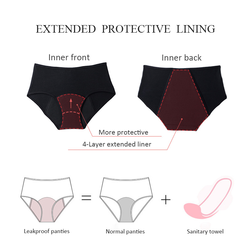 대량 생리혈에도 안전한 4중 방수 코튼 소녀용 팬티,  - Period Panty Absorbent 리뷰 및 가격