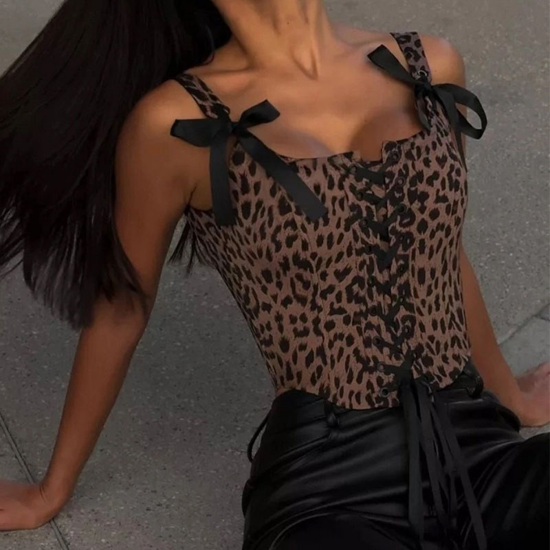 레오파드 프린트 코르셋 여성 슬림 웨이스트 체스트 서포 - Corset Waist Cinch 리뷰 및 가격